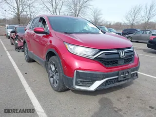 2021 Honda CR-V EX-L with VIN 2HKRW2H87MH659245, listed as a IAAI auction lot 41586789 with 100,279 mi miles. Bid and sale history available at carsss.com. Image 1.