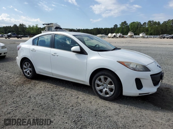 2013 Mazda 3 i SV with VIN JM1BL1TF7D1784909, listed as a Copart auction lot 55674735 with 121,664 mi miles and Salvage title. Bid and sale history available at DreamBid. Image 4.