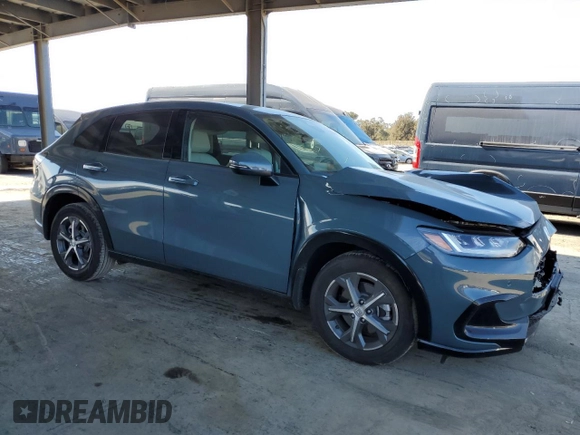 2025 Honda HR-V EX-L with VIN 3CZRZ1H71SM714007, listed as a Copart auction lot 50910245 with 1,239 mi miles and Salvage Title. Bid and sale history available at carsss.com. Image 4.