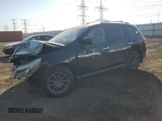 2013 Nissan Pathfinder SV with VIN 5N1AR2MM1DC617765, listed as a Copart auction lot 48526705 with 163,454 mi miles and Salvage Title. Bid and sale history available at carsss.com. Image 1.