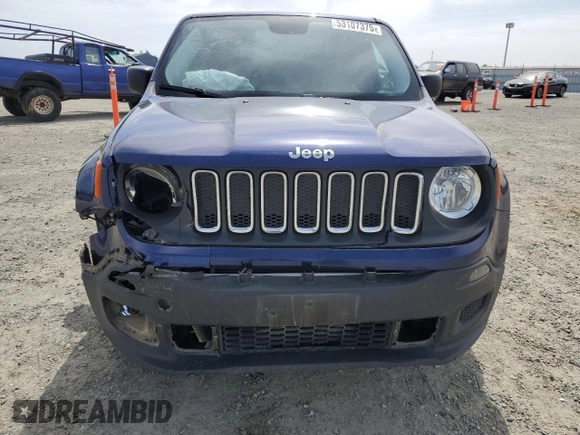 2017 Jeep Renegade Sport с VIN ZACCJBAB2HPG21509, выставлен на аукционе Copart как лот 53107375 с пробегом 54 565 миль миль и Списание • Salvage title. История ставок и продаж доступна на DreamBid. Изображение 5.