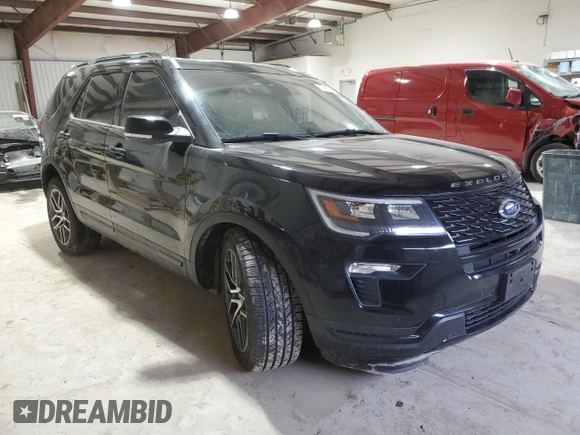 2018 Ford Explorer Sport z VIN 1FM5K8GT7JGB51209, wystawiony jako Copart lot #45980945 z przebiegiem 78 616 mil mil oraz Szkoda całkowita • Salvage title. Historia ofert i sprzedaży dostępna na DreamBid. Obrazek 4.