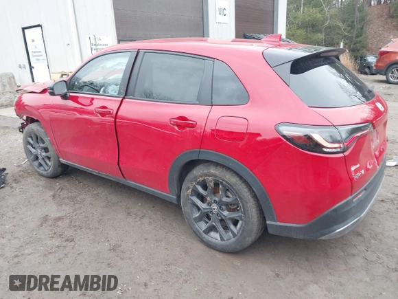 2024 Honda HR-V Sport with VIN 3CZRZ2H5XRM726381, listed as a IAAI auction lot 41106093 with 1 mi miles. Bid and sale history available at carsss.com. Image 3.