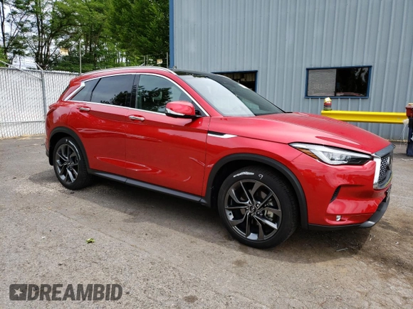 2022 Infiniti QX50 AUTOGRAPH with VIN 3PCAJ5DB6NF113745, listed as a Copart auction lot 56152653 with 12,511 mi miles. Bid and sale history available at carsss.com. Image 4.