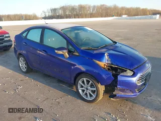 2014 Ford Fiesta SE z VIN 3FADP4BJ5EM243551, wystawiony jako IAAI lot #41919239 z przebiegiem 92 396 mil mil oraz . Historia ofert i sprzedaży dostępna na DreamBid. Obrazek 1.