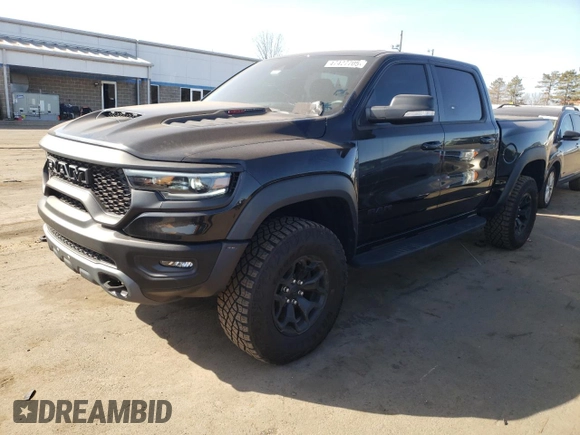 2021 Ram 1500 TRX with VIN 1C6SRFU90MN901475, listed as a Copart auction lot 47427705 with 17,076 mi miles and Salvage Title. Bid and sale history available at carsss.com. Image 1.