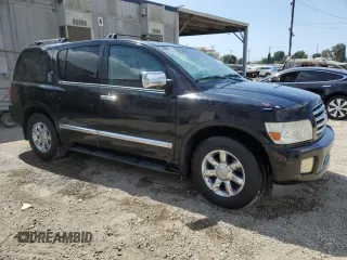 2005 Infiniti QX56 with VIN 5N3AA08A55N806797, listed as a Copart auction lot 72084134 with 239,569 mi miles and Salvage Title. Bid and sale history available at carsss.com. Image 4.