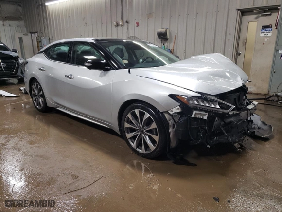 2023 Nissan Maxima Platinum with VIN 1N4AA6FV3PC504287, listed as a Copart auction lot 81470914 with 19,544 mi miles and Salvage Title. Bid and sale history available at carsss.com. Image 4.