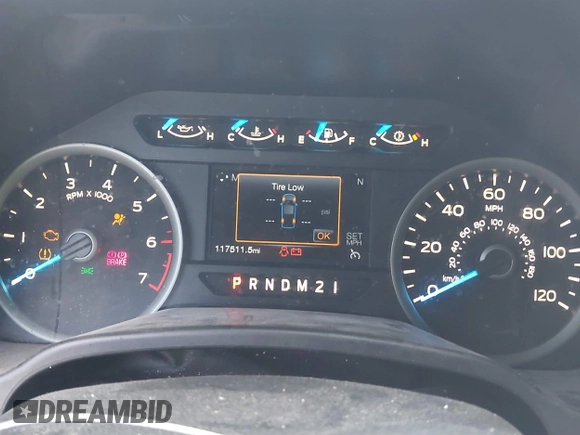 2017 Ford F-150 XL with VIN 1FTEW1CPXHKD16430, listed as a IAAI auction lot 41837478 with 117,511 mi miles. Bid and sale history available at carsss.com. Image 7.