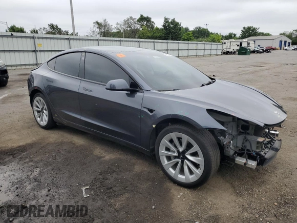 2023 Tesla Model 3 with VIN 5YJ3E1EA1PF678225, listed as a Copart auction lot 62634945 with 24,932 mi miles and Salvage title. Bid and sale history available at DreamBid. Image 4.