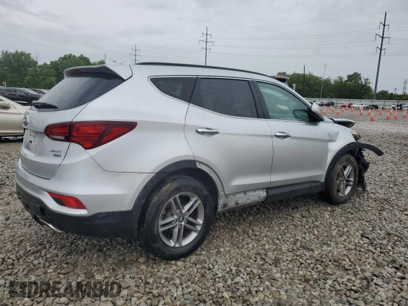 2017 Hyundai Santa Fe 2.4L z VIN 5XYZUDLB8HG500297, wystawiony jako Copart lot #58005165 z przebiegiem 91 871 mil mil oraz Szkoda całkowita • Salvage title. Historia ofert i sprzedaży dostępna na DreamBid. Obrazek 3.