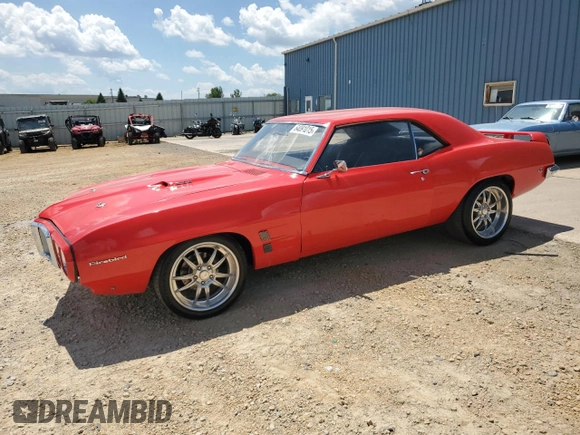 1969 Pontiac Firebird with VIN 223379U116573, listed as a Copart auction lot 64091015 with 142 mi miles and Clean title. Bid and sale history available at DreamBid. Image 1.
