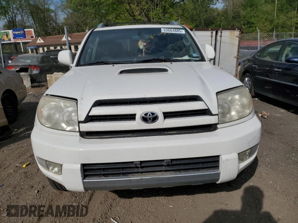 2004 Toyota 4Runner SR5 with VIN JTEBU14RX40029339, listed as a Copart auction lot 53664885 with 209,879 mi miles and Salvage Title. Bid and sale history available at DreamBid. Image 5.