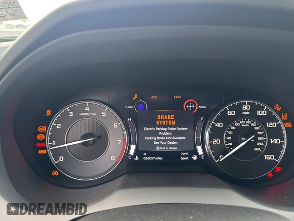 2021 Acura RDX Advance with VIN 5J8TC2H78ML032167, listed as a Copart auction lot 56598535 with 36,057 mi miles and Salvage title. Bid and sale history available at DreamBid. Image 8.