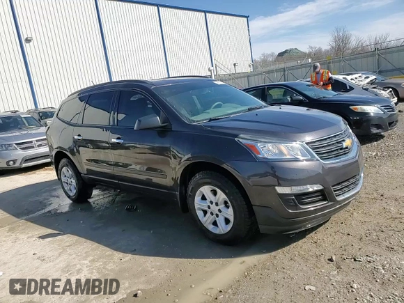 2017 Chevrolet Traverse LS z VIN 1GNKRFED8HJ186820, wystawiony jako Copart lot #46611905 z przebiegiem 119 833 mil mil oraz Nie do naprawy • Non repairable. Historia ofert i sprzedaży dostępna na DreamBid. Obrazek 14.