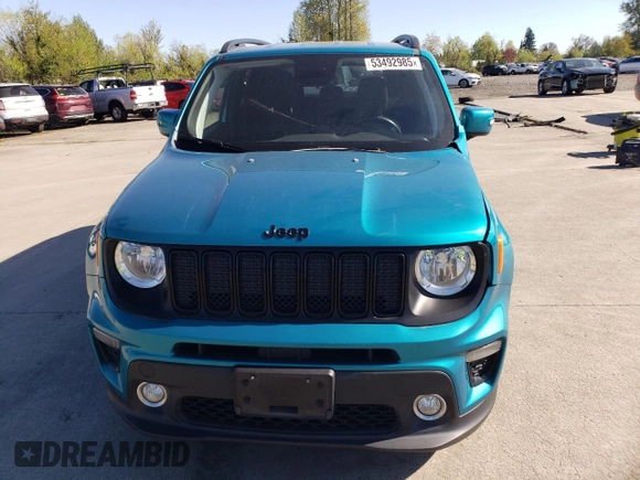 2019 Jeep Renegade Altitude z VIN ZACNJABB3KPK36000, wystawiony jako Copart lot #53492985 z przebiegiem 52 586 mil mil oraz Szkoda całkowita • Salvage title. Historia ofert i sprzedaży dostępna na DreamBid. Obrazek 5.