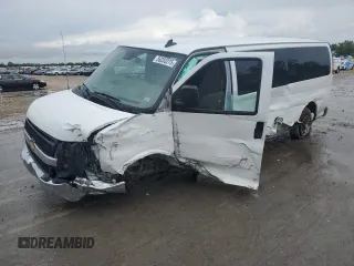 2020 Chevrolet Express Passenger LT z VIN 1GAZGPFG5L1188604, wystawiony jako Copart lot #56283275 z przebiegiem 103 635 mil mil oraz Szkoda całkowita • Salvage title. Historia ofert i sprzedaży dostępna na DreamBid. Obrazek 1.
