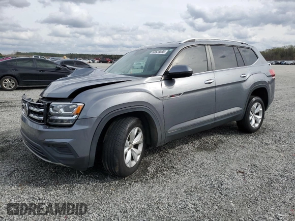 2019 Volkswagen Atlas S z VIN 1V2AP2CA5KC589952, wystawiony jako Copart lot #50528035 z przebiegiem 96 858 mil mil oraz Szkoda całkowita • Salvage title. Historia ofert i sprzedaży dostępna na DreamBid. Obrazek 1.