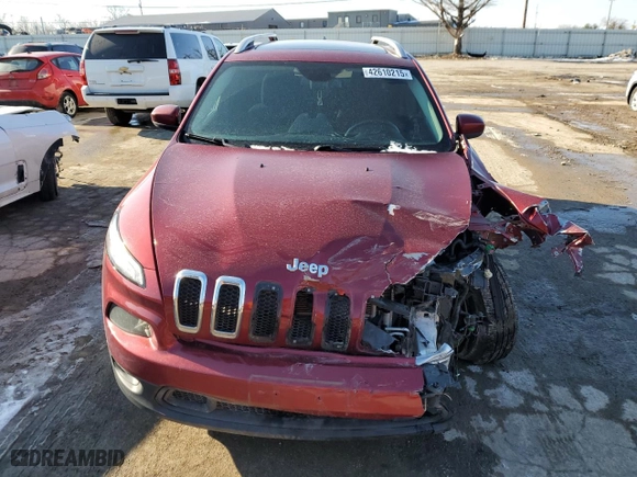 2017 Jeep Cherokee Latitude with VIN 1C4PJMCB5HD230492, listed as a Copart auction lot 42610215 with 140,923 mi miles and Salvage Title. Bid and sale history available at carsss.com. Image 5.