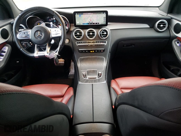 2021 Mercedes-Benz GLC with VIN W1N0J6EB0MG002525, listed as a Copart auction lot 86517514 with 42,162 mi miles and Salvage Title. Bid and sale history available at carsss.com. Image 8.