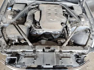 2019 Genesis G80 3.8L with VIN KMTFN4JE2KU321466, listed as a Copart auction lot 44622055 with 94,026 mi miles and Salvage title. Bid and sale history available at DreamBid. Image 11.