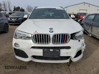 2017 BMW X3 xDrive28i with VIN 5UXWX9C52H0D95846, listed as a Copart auction lot 48123175 with Not Provided miles and Salvage Title. Bid and sale history available at DreamBid. Image 5.