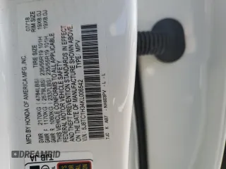 2019 Acura RDX with VIN 5J8TC1H34KL006542, listed as a Copart auction lot 87649885 with 33,956 mi miles and Salvage Title. Bid and sale history available at carsss.com. Image 12.