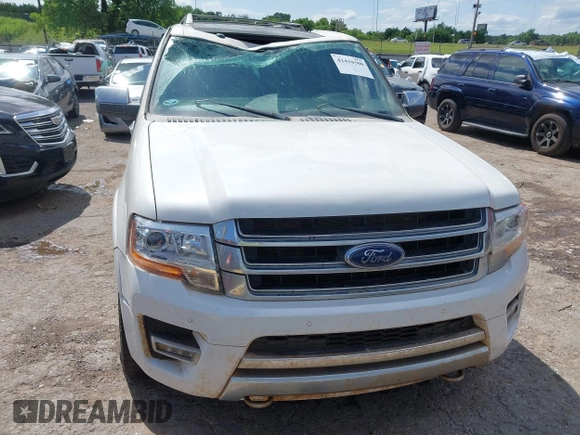 2015 Ford Expedition Max Platinum with VIN 1FMJK1MTXFEF30329, listed as a IAAI auction lot 42410300 with 184,119 mi miles and . Bid and sale history available at DreamBid. Image 13.