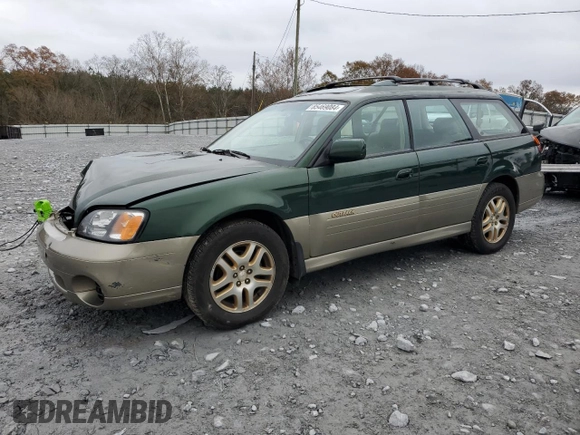 2000 Subaru Legacy Outback Limited with VIN 4S3BH6865Y7650040, listed as a Copart auction lot 85469084 with 134,291 mi miles and Salvage title. Bid and sale history available at DreamBid. Image 1.