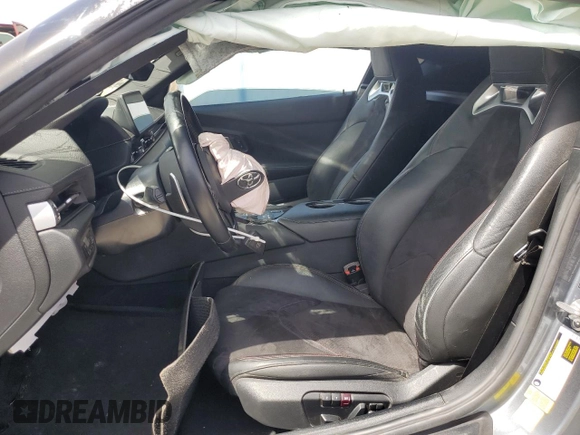 2021 Toyota GR Supra 3.0 with VIN WZ1DB0C00MW045841, listed as a Copart auction lot 47755165 with 0 mi miles and Salvage Title. Bid and sale history available at carsss.com. Image 7.