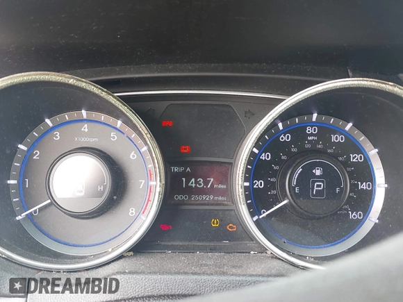 2011 Hyundai Sonata GLS with VIN 5NPEB4AC4BH257037, listed as a IAAI auction lot 42113521 with 250,929 mi miles and . Bid and sale history available at carsss.com. Image 7.