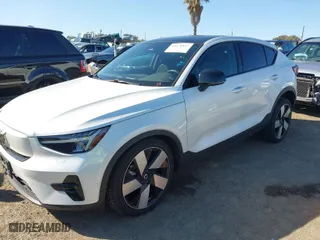2023 Volvo C40 Recharge Pure Electric Ultimate with VIN YV4ED3GM9P2031408, listed as a IAAI auction lot 41676817 with 45,414 mi miles. Bid and sale history available at carsss.com. Image 2.