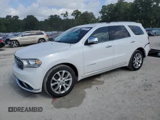 2018 Dodge Durango Citadel with VIN 1C4RDHEG4JC115118, listed as a Copart auction lot 60633055 with 77,665 mi miles and Salvage title. Bid and sale history available at DreamBid. Image 1.