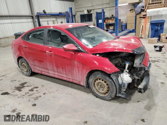 2012 Hyundai Accent GLS with VIN KMHCT4AE3CU245678, listed as a Copart auction lot 88844015 with Not Provided miles and Salvage Title. Bid and sale history available at carsss.com. Image 4.