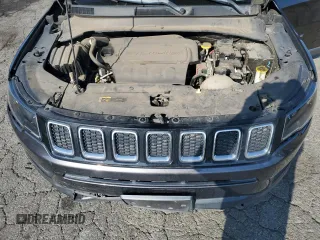 2017 Jeep Compass Latitude with VIN 3C4NJCBB0HT647547, listed as a Copart auction lot 59615635 with 53,827 mi miles and Salvage title. Bid and sale history available at DreamBid. Image 12.