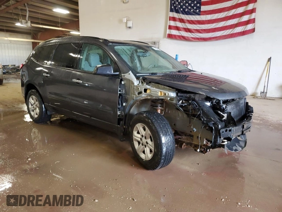 2013 Chevrolet Traverse LS with VIN 1GNKRFKD8DJ258016, listed as a Copart auction lot 48556635 with 150,679 mi miles and Clean Title. Bid and sale history available at carsss.com. Image 4.