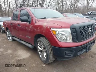 2017 Nissan Titan S with VIN 1N6AA1EJ8HN560496, listed as a IAAI auction lot 41514466 with 122,856 mi miles. Bid and sale history available at carsss.com. Image 1.