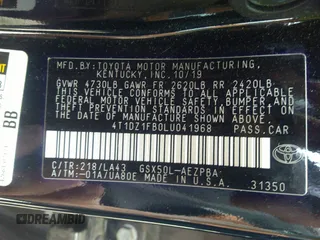 2020 Toyota Avalon Limited z VIN 4T1DZ1FB0LU041968, wystawiony jako IAAI lot #42163900 z przebiegiem 47 554 mil mil oraz . Historia ofert i sprzedaży dostępna na DreamBid. Obrazek 9.