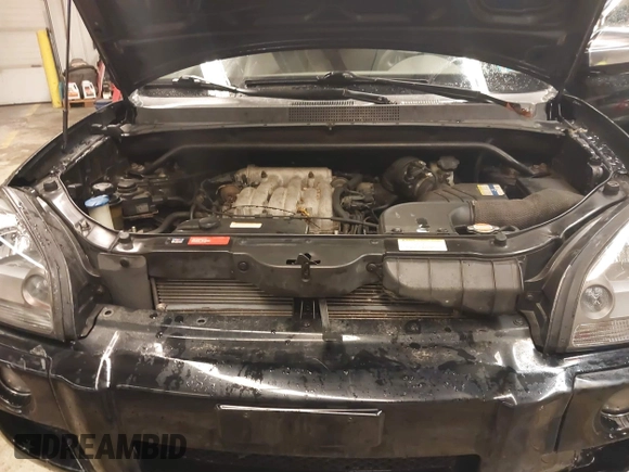 2007 Hyundai Tucson SE with VIN KM8JN12D97U636846, listed as a IAAI auction lot 41818368 with 199,996 mi miles. Bid and sale history available at carsss.com. Image 10.