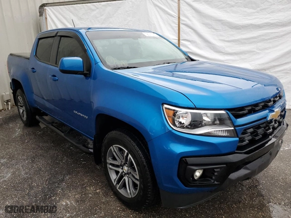 2021 Chevrolet Colorado 2WD Work Truck with VIN 1GCGSBEN2M1187105, listed as a Copart auction lot 72011062 with 19,926 mi miles and Salvage Title. Bid and sale history available at carsss.com. Image 4.
