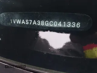 2016 Volkswagen Passat S с VIN 1VWAS7A38GC041336, выставлен на аукционе IAAI как лот 41486568 с пробегом 133 656 миль миль и . История ставок и продаж доступна на DreamBid. Изображение 9.