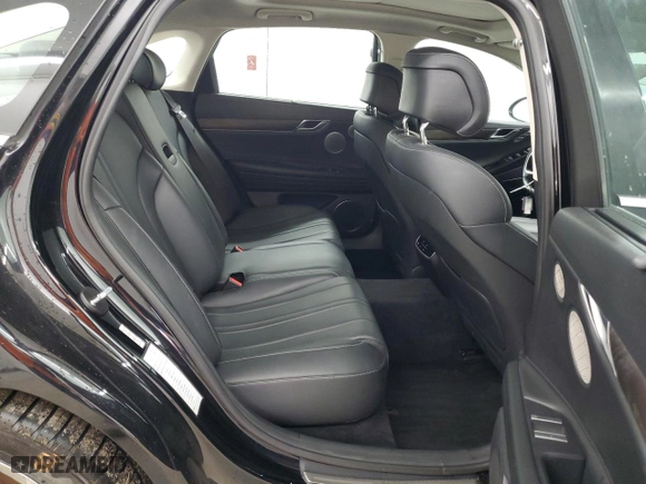 2021 Genesis G80 2.5T with VIN KMTGB4SC7MU047372, listed as a Copart auction lot 46573574 with 36,598 mi miles and Salvage Title. Bid and sale history available at carsss.com. Image 10.