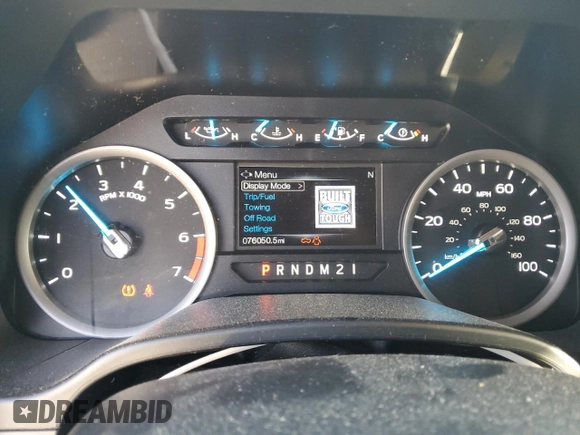 2017 Ford F-250 XL with VIN 1FT7W2A67HED56391, listed as a Copart auction lot 49100395 with 76,050 mi miles and Salvage title. Bid and sale history available at DreamBid. Image 9.
