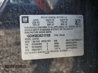 2016 Chevrolet Silverado 1500 LTZ with VIN 1GCVKSEC9GZ137006, listed as a Copart auction lot 73089534 with 129,980 mi miles and Salvage Title. Bid and sale history available at carsss.com. Image 12.