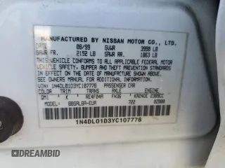 2000 Nissan Altima XE with VIN 1N4DL01D3YC107778, listed as a Copart auction lot 77478584 with 201,711 mi miles and Clean Title. Bid and sale history available at carsss.com. Image 14.