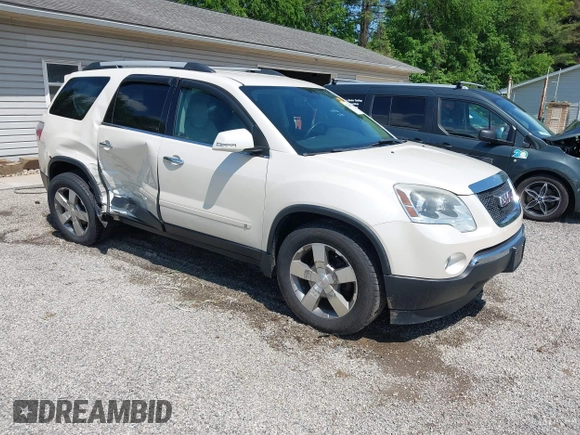 2010 GMC Acadia SLT1 с VIN 1GKLVMED9AJ175364, выставлен на аукционе IAAI как лот 42266413 с пробегом 141 720 миль миль и . История ставок и продаж доступна на DreamBid. Изображение 1.
