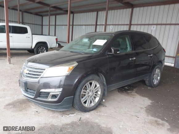 2015 Chevrolet Traverse LT with VIN 1GNKRGKD7FJ318232, listed as a IAAI auction lot 41590749 with 77,291 mi miles. Bid and sale history available at carsss.com. Image 2.