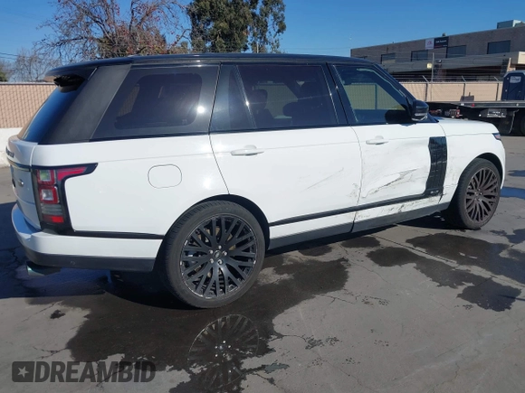 2014 Land Rover Range Rover Supercharged with VIN SALGS3TF5EA167734, listed as a IAAI auction lot 41436025 with 141,694 mi miles and . Bid and sale history available at DreamBid. Image 4.