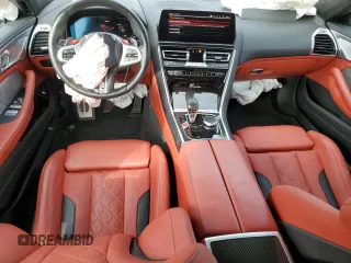 2024 BMW M8 Competition with VIN WBSGV0C08RCP50228, listed as a Copart auction lot 45872745 with 9,621 mi miles and Salvage Title. Bid and sale history available at carsss.com. Image 8.
