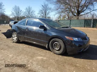 2006 Honda Civic Cpe EX with VIN 2HGFG12866H543986, listed as a Copart auction lot 44752805 with 222,720 mi miles and Salvage Title. Bid and sale history available at carsss.com. Image 4.